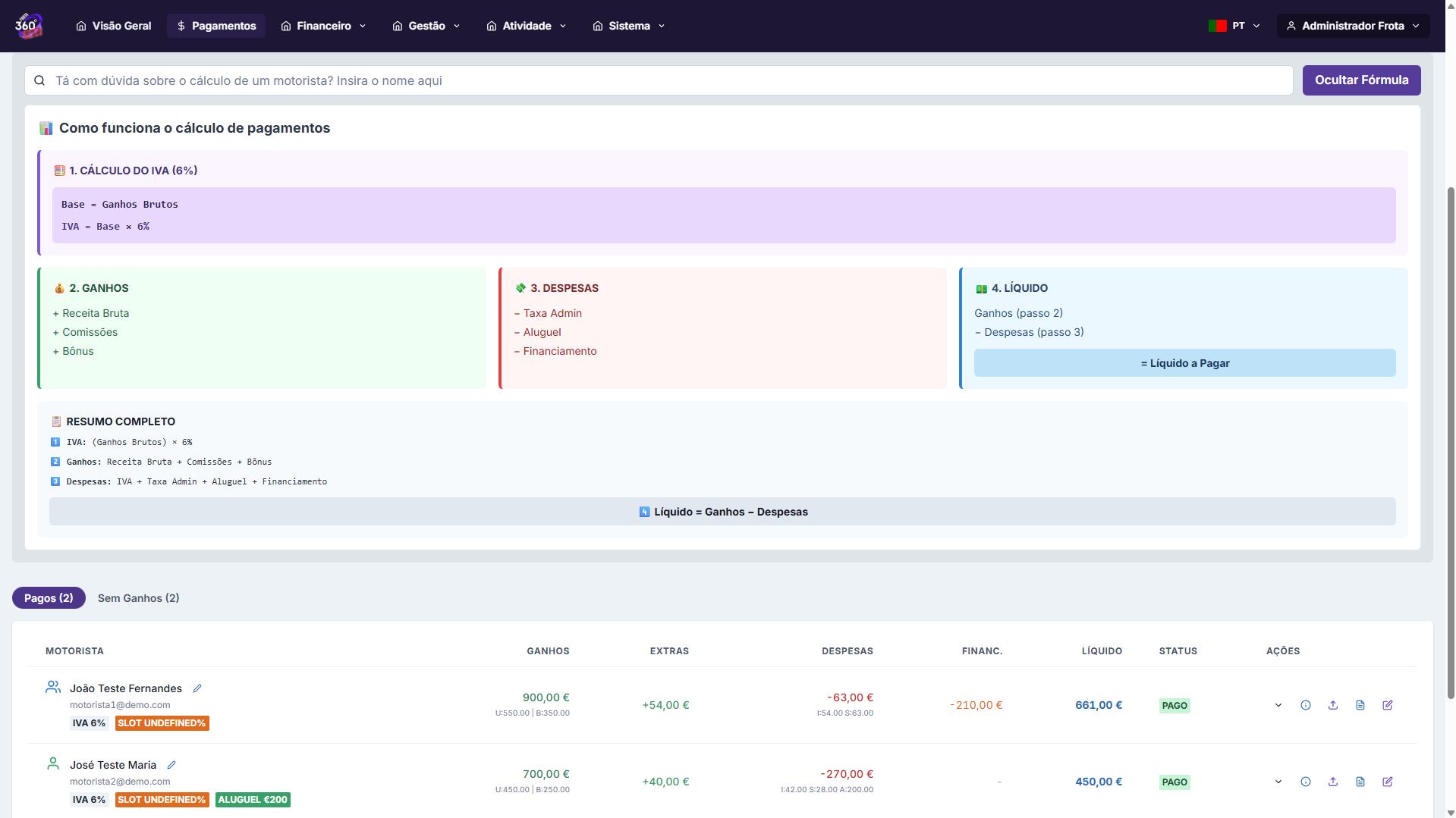 Gestão de Pagamentos - 2